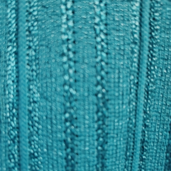 Blair turquoise short sleeve women's top 100% polyester size small - Picture 4 of 6